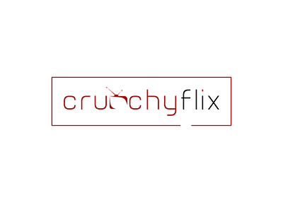 crunchyflix 1 design inkscape logo minimal typography vector