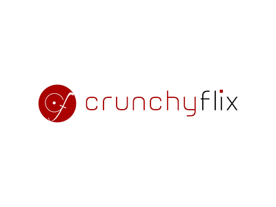 crunchyflix 4 design inkscape logo minimal typography vector