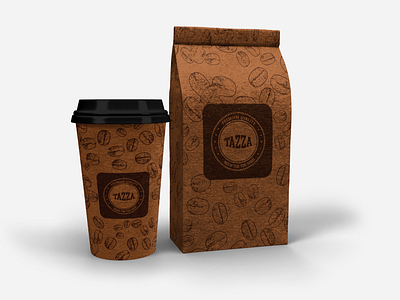 Cup and Coffee Bag Free Mockups 01 branding design inkscape logo vector