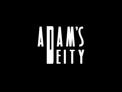 adam s deity 1 black branding design inkscape logo minimal typography vector