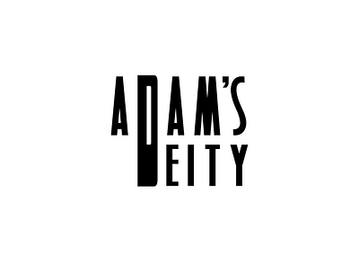 adam s deity 1 white branding design inkscape logo typography vector