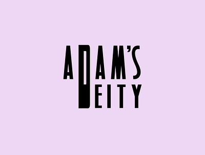 adam's deity 1 colored branding design inkscape logo minimal typography vector