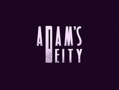 adam's deity 1 colored 2 branding design inkscape logo minimal typography vector