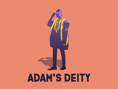 adam s deity 2 colored branding design flat illustration inkscape logo vector