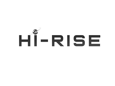 Hi Rise 3 BW branding design inkscape logo typography vector