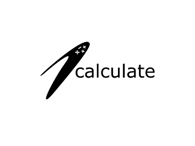 calculator logo 2a BlackFG design inkscape logo typography vector