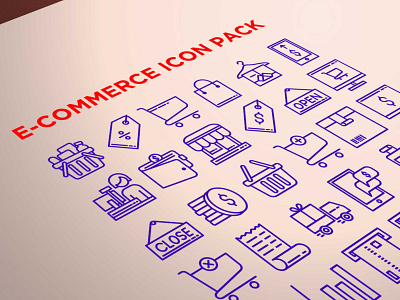 e Commerce Icon Set flaticon icon icon set iconfinder iconography iconscout outline outline icons ui
