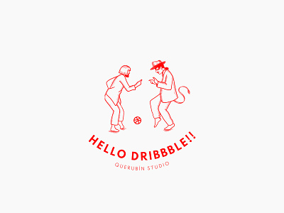 Hello Dribbble Players brand identity illustration uiux webdesign