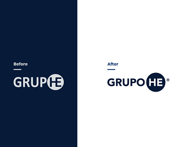 GRUPO HE brand redesign brand identity branding construction logo constructor identity design logo