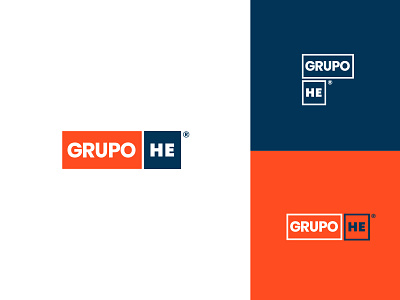 GRUPO HE brand redesign proposal brand identity branding construction construction logo logo logo designer logo mark