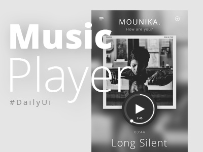 Music Player DailyUi dailyui mounika music music player player