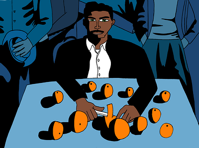 Orange Godfather illustration