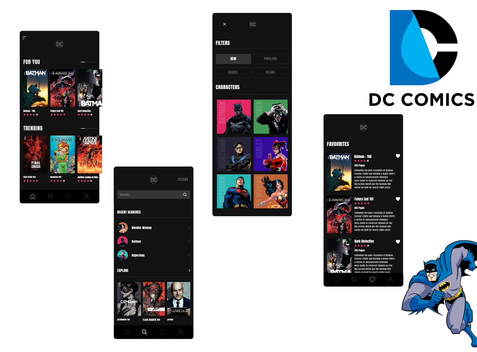 DC Comic Book Viewer by Reetanshu Tanwar on Dribbble