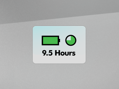 9.5 Hours futura grey icon web
