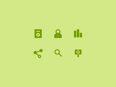 Icon Set green icon interface web