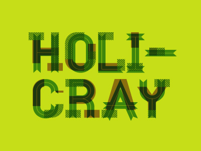 Holicray holiday homestead logo lost type ribbon web