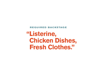 Required Backstage akzidenz grotesk blue brown infographic orange quote