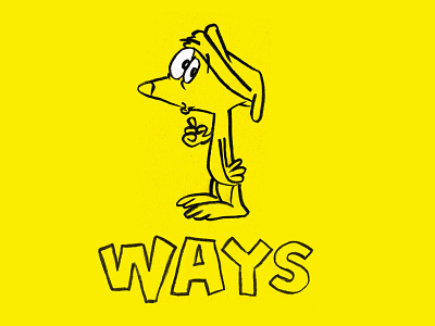 Ways - a new party series berlin illustration party poster yellow