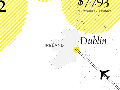 Dublin airplane black dashed dotted dublin gotham rounded grey infographic ireland requiem yellow