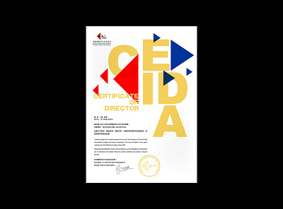 Ceida Director Certificate art design digital illustration digitalart graphic graphic design illustration poster poster design posterart