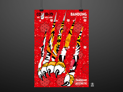 Pandemic Esthetic art covid covid19 design digital illustration digitalart graphic graphic design illustration indonesia pandemic poster tiger