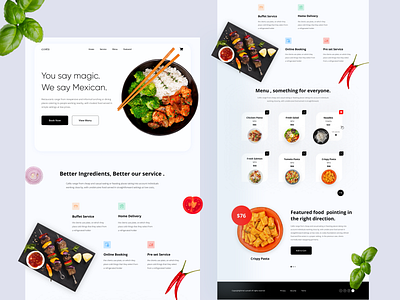 Restaurant Landing Page by Himel Sunnath🤗 on Dribbble
