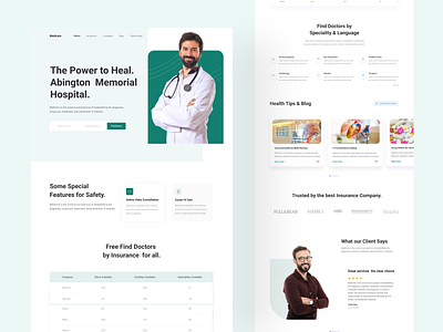 Medicare Landing Page branding clean clinic design designer hellodribbble homepage landing page landing page design landing page ui medical app medical care medical design minimal ui uidesign uiux web design webdesign website design