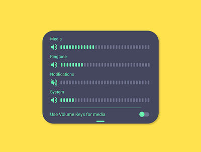 Volume Setting app design concept design ui ui design ui ux ux ux design