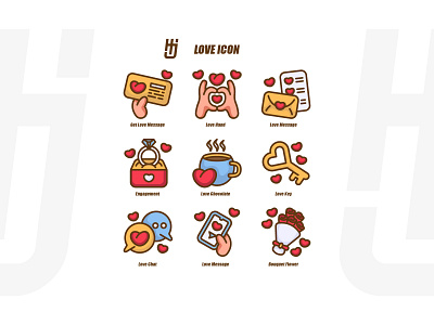 Love and Romance Icon Set