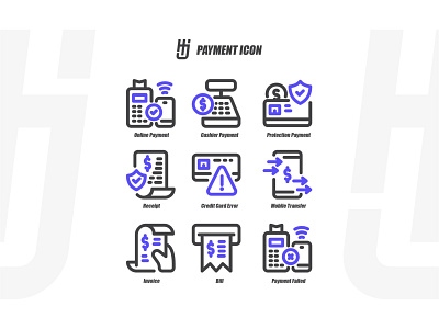 Payment Icon Set business icon icon design icon set mobile payment ui web website