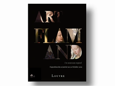 Flemish painting Exhibition - Louvre exhibition poster branding design exhibition grahic design graphic illustration logo louvre poster poster art poster design posters vector