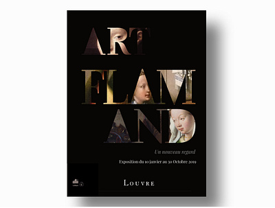 Flemish painting Exhibition - Louvre exhibition poster branding design exhibition grahic design graphic illustration logo louvre poster poster art poster design posters vector