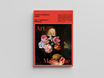 Fictional art magazine - One art artist branding cover cover design design graphic design illustration logo magazine print