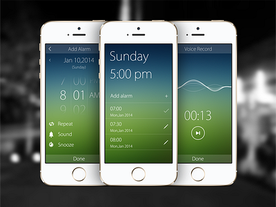 Alarm App alarm app ios7 iphone