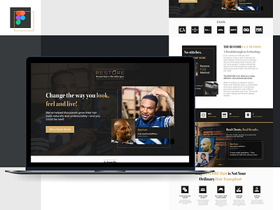 RestoreHair (Website Template)