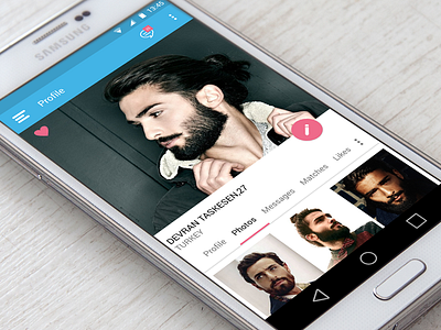 Social app (profile screen) android lollipop pakistan social app ui ux