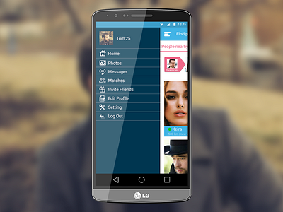 Social App (side navigation) android lollipop pakistan social app