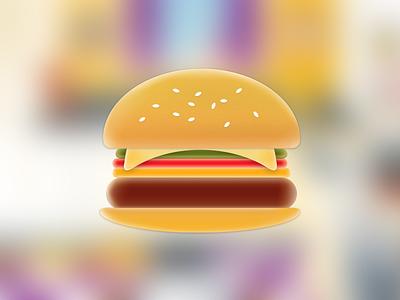 Cartoonish Burger burger design icon