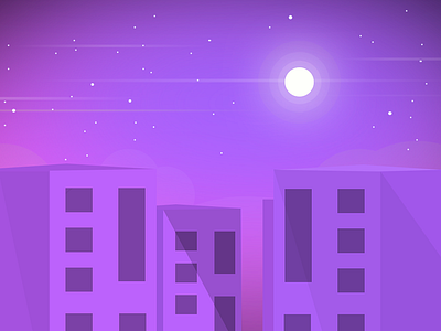 Building illustration building illustration moon stars