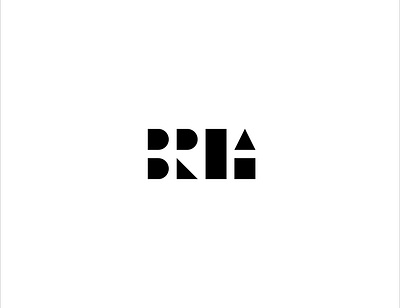 BRIA sleek logo app black brand brand identity company logo dot dots fashion fitness graphic design logo mark modern monogram shape sleek sleekdesign symble typography vector