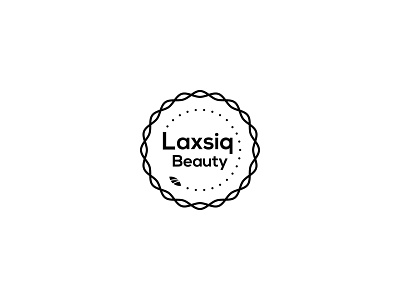 laxsiq beauty frame logo 2020 black black and white brand identity branding clean design elegant epic graphic design green illustration leaves logo mark modern natural nature new unique