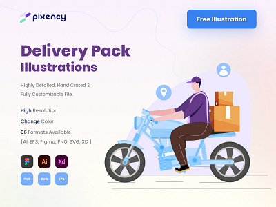 Delivery service illustration. 3d adobe illustration art blender carecter design cute illustration delivery delivery illustration design drawing editorial illustration figma flat free illustration illustrations illustrator kit vector vector illustration