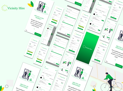 VICINITY HIRE employer illustration job ui ux