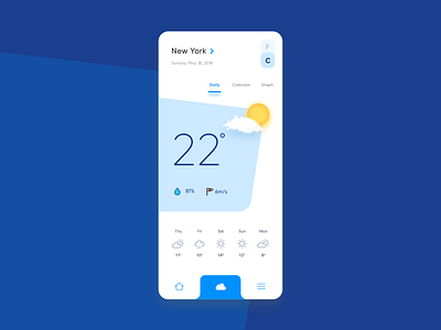 Weather App app design forecasting weather weather forecast
