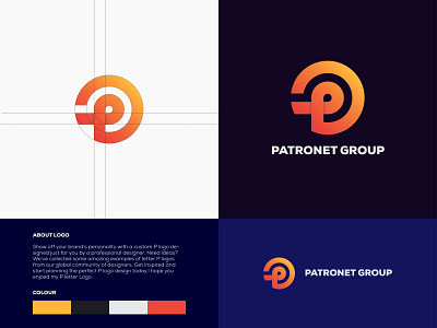 Company Logo ( Letter P&G) abstract animation app branding branding concept clean company logo creative design identity illustration letter lettering minimal search sketch ui ux vector