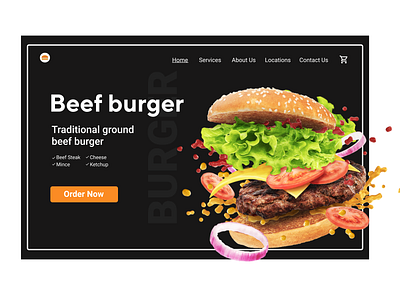 Burger Menu app burger burger menu design fresh menu tasty ui