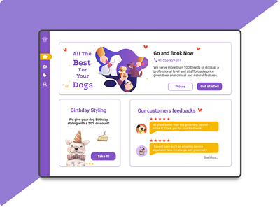 Dog Grooming Services design dog doggrooming grooming uiux