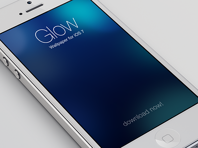 iOS 7 Wallpaper - Glow 7 glow ios ios7 iphone wallpaper