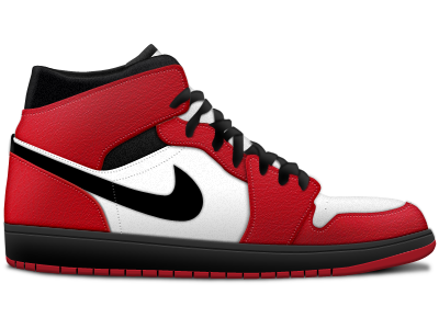 Air Jordan 1 air black icon jordan red shoe shoes white