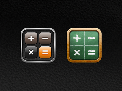 Kiwi - Calculator button calculator glyph icon iphone kiwi leather texture theme